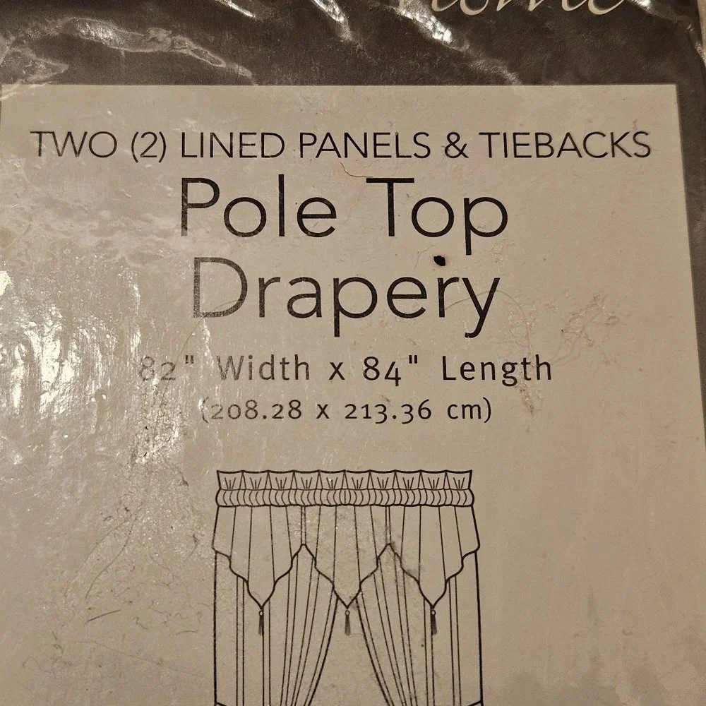 RARE PAIR CROSCILL OLIMPIA LINED 82